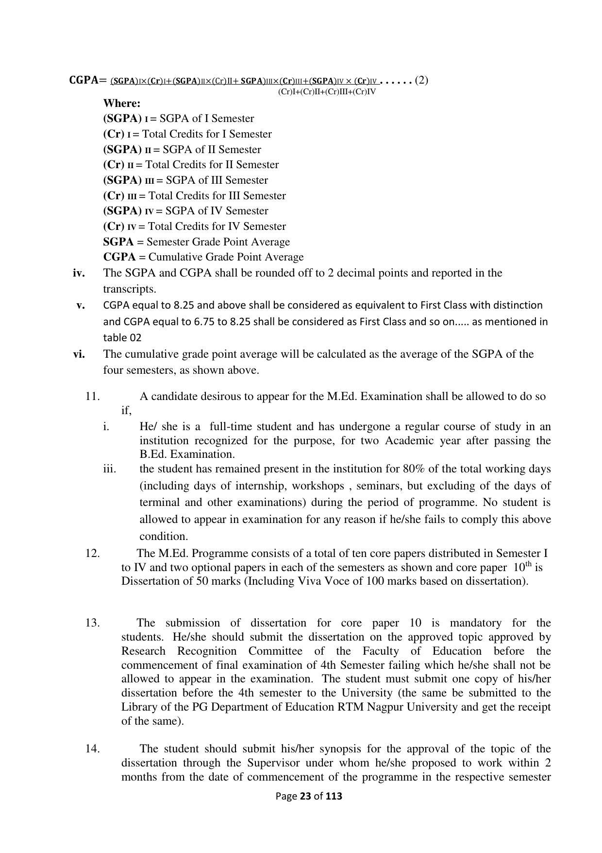 Dwonload Pdf - RTMNU Department of Education of (M.Ed.) CURRICULUM Syllabus. - Page 23