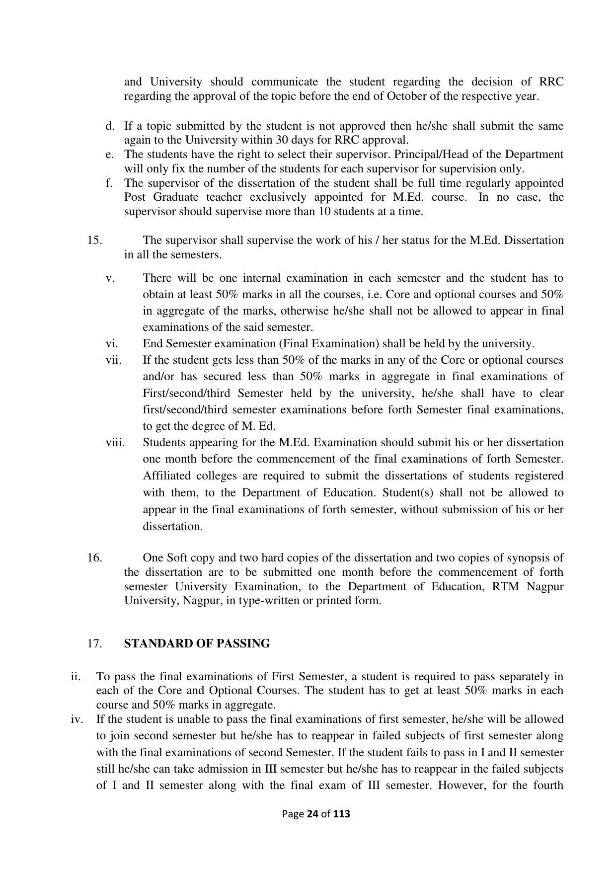 Dwonload Pdf - RTMNU Department of Education of (M.Ed.) CURRICULUM Syllabus. - Page 24