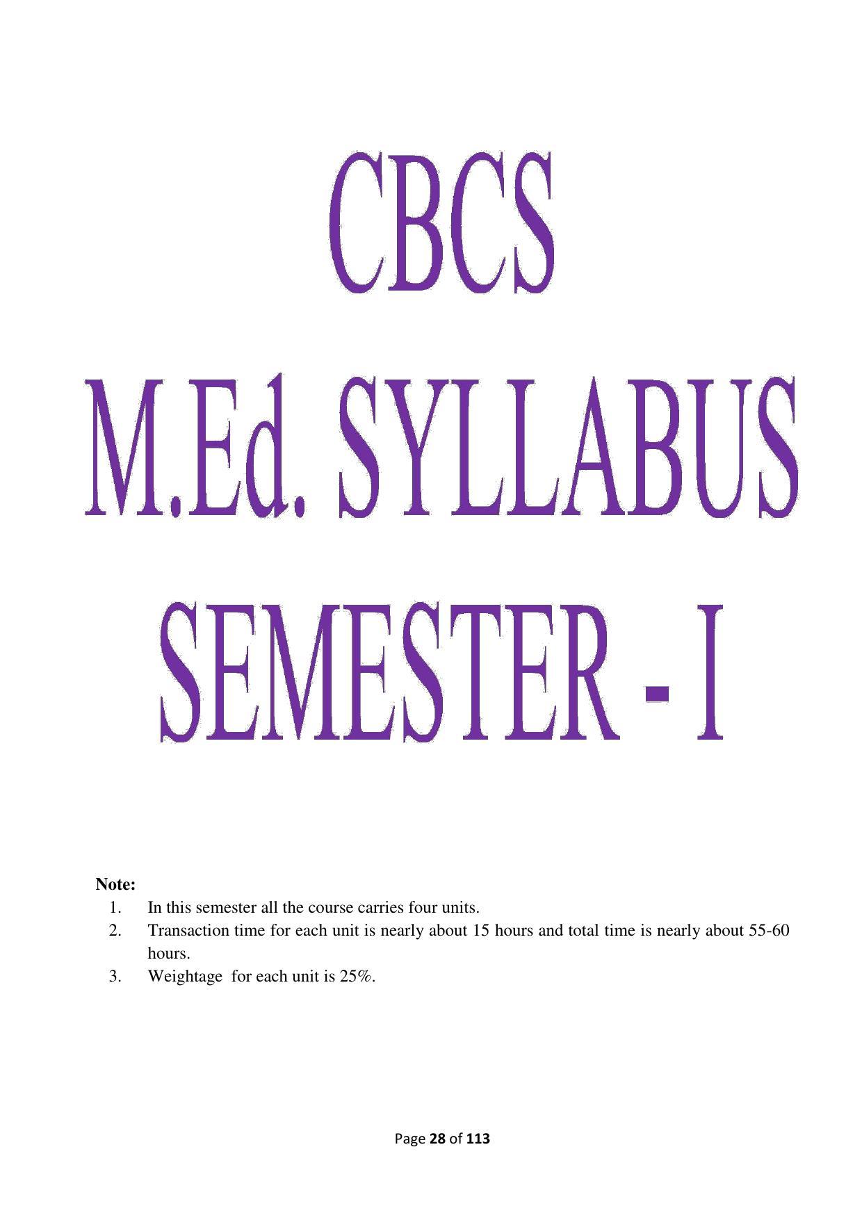 Dwonload Pdf - RTMNU Department of Education of (M.Ed.) CURRICULUM Syllabus. - Page 28