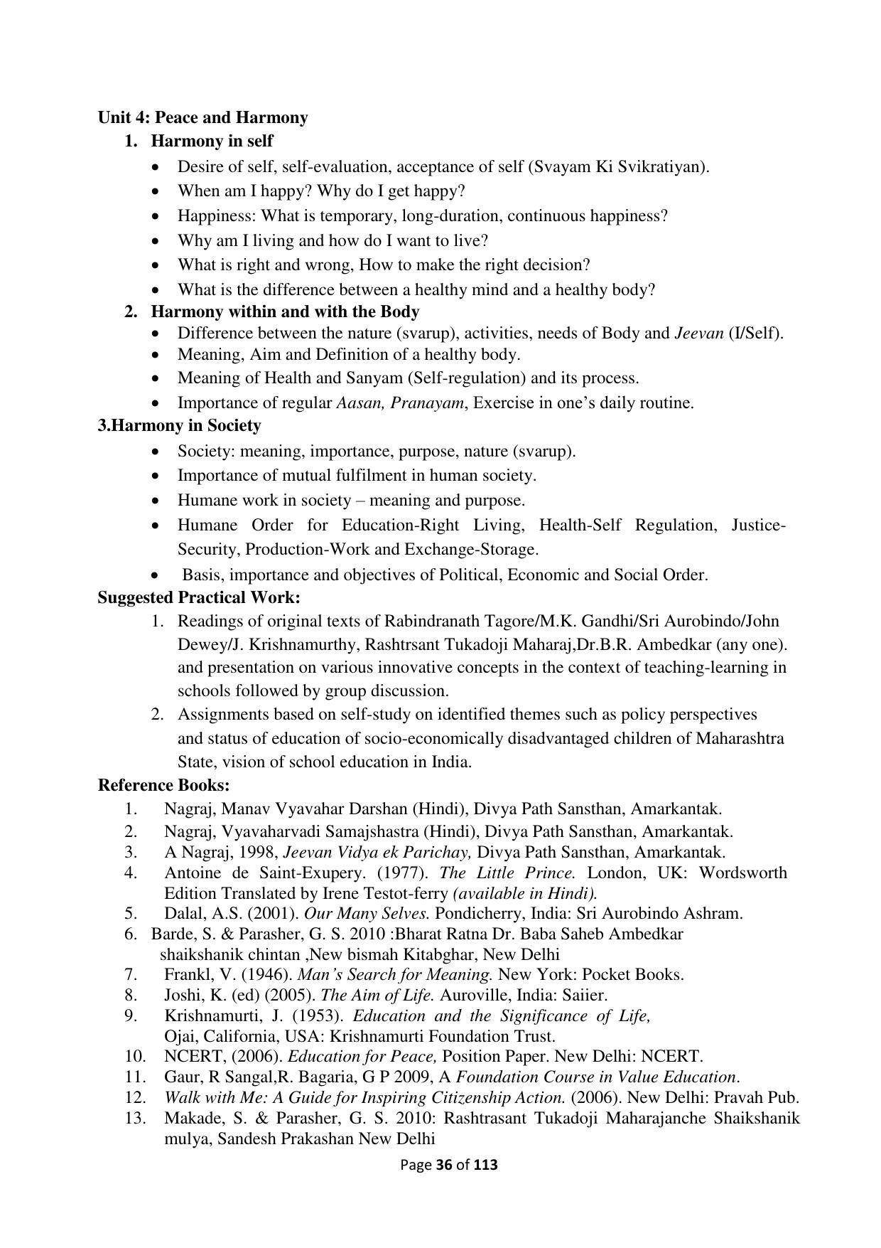 Dwonload Pdf - RTMNU Department of Education of (M.Ed.) CURRICULUM Syllabus. - Page 36
