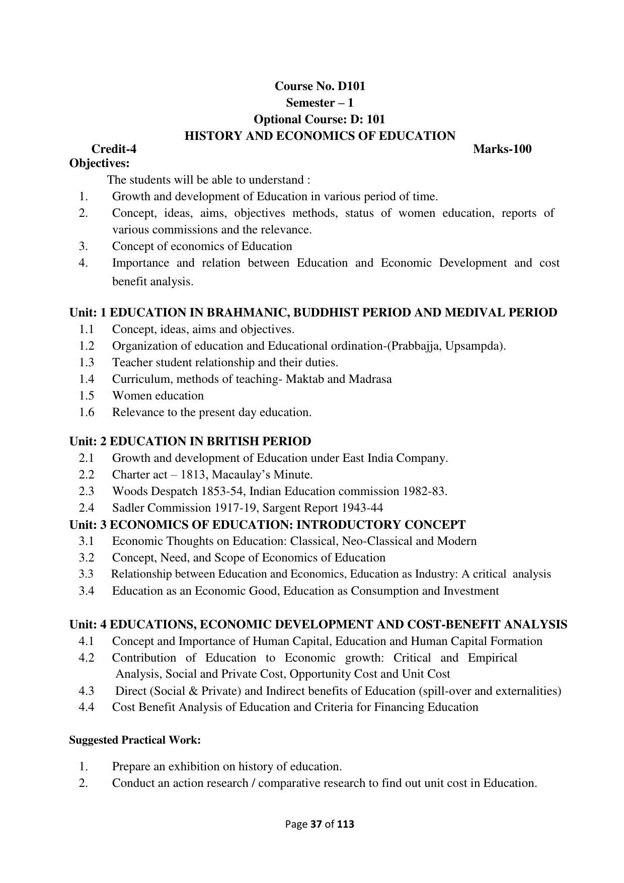 Dwonload Pdf - RTMNU Department of Education of (M.Ed.) CURRICULUM Syllabus. - Page 37