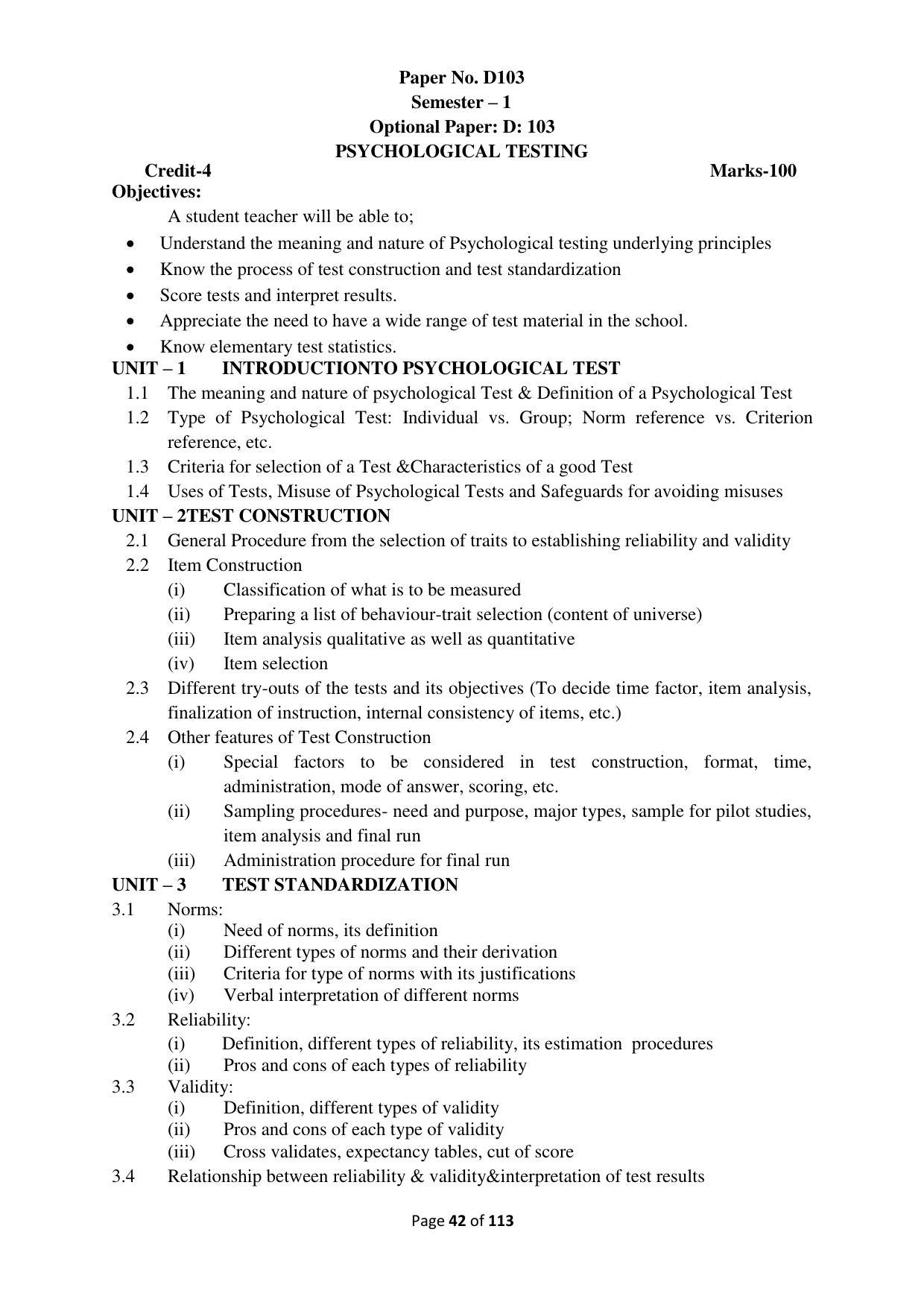 Dwonload Pdf - RTMNU Department of Education of (M.Ed.) CURRICULUM Syllabus. - Page 42