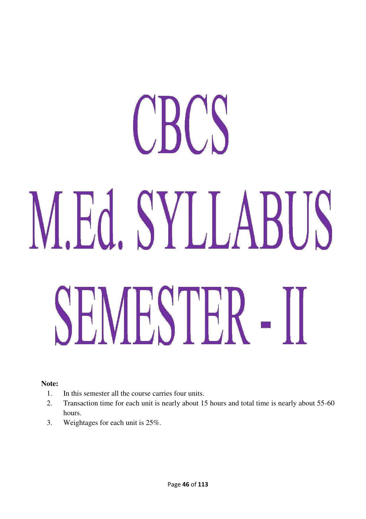 Dwonload Pdf - RTMNU Department of Education of (M.Ed.) CURRICULUM Syllabus. - Page 46