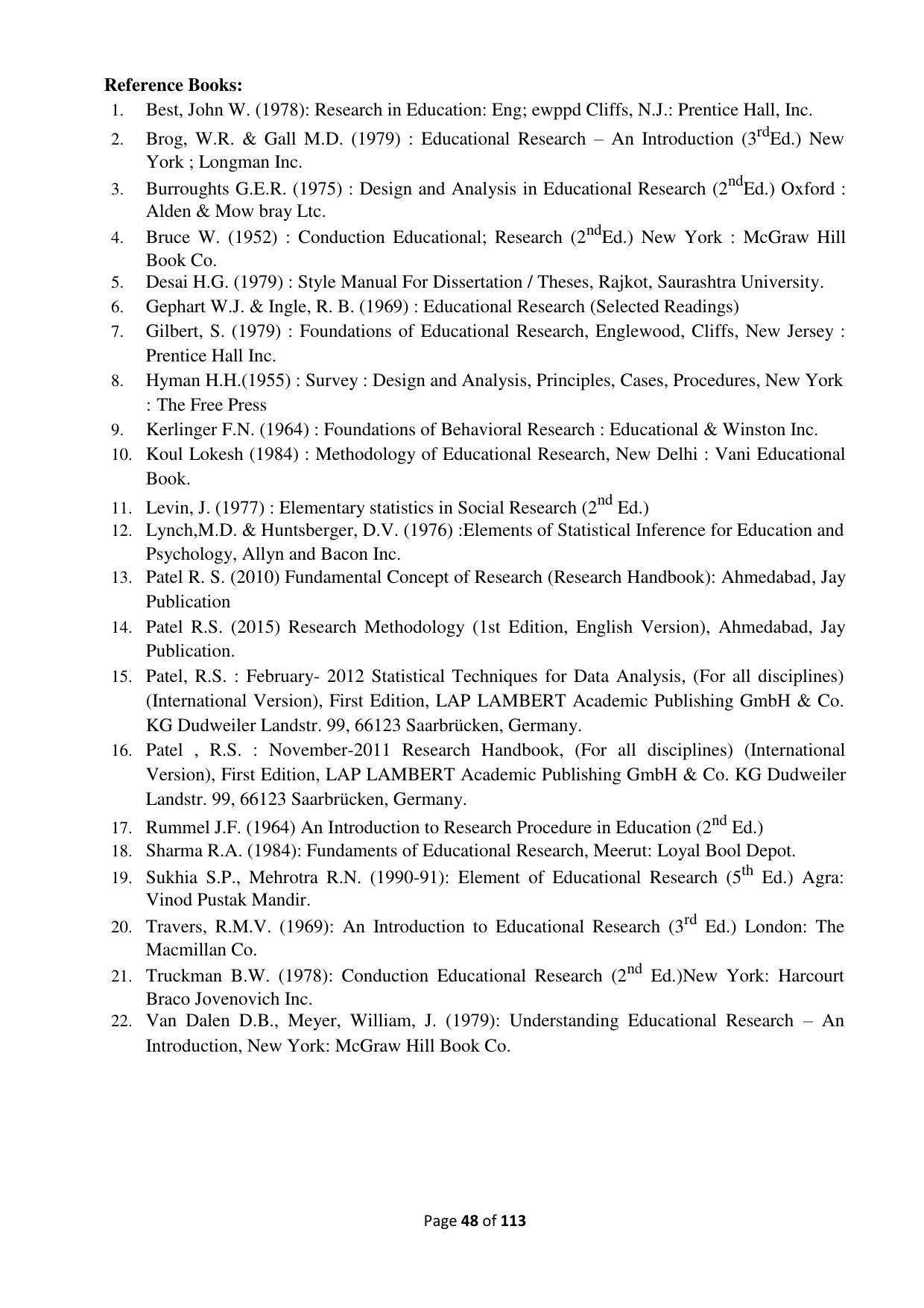 Dwonload Pdf - RTMNU Department of Education of (M.Ed.) CURRICULUM Syllabus. - Page 48