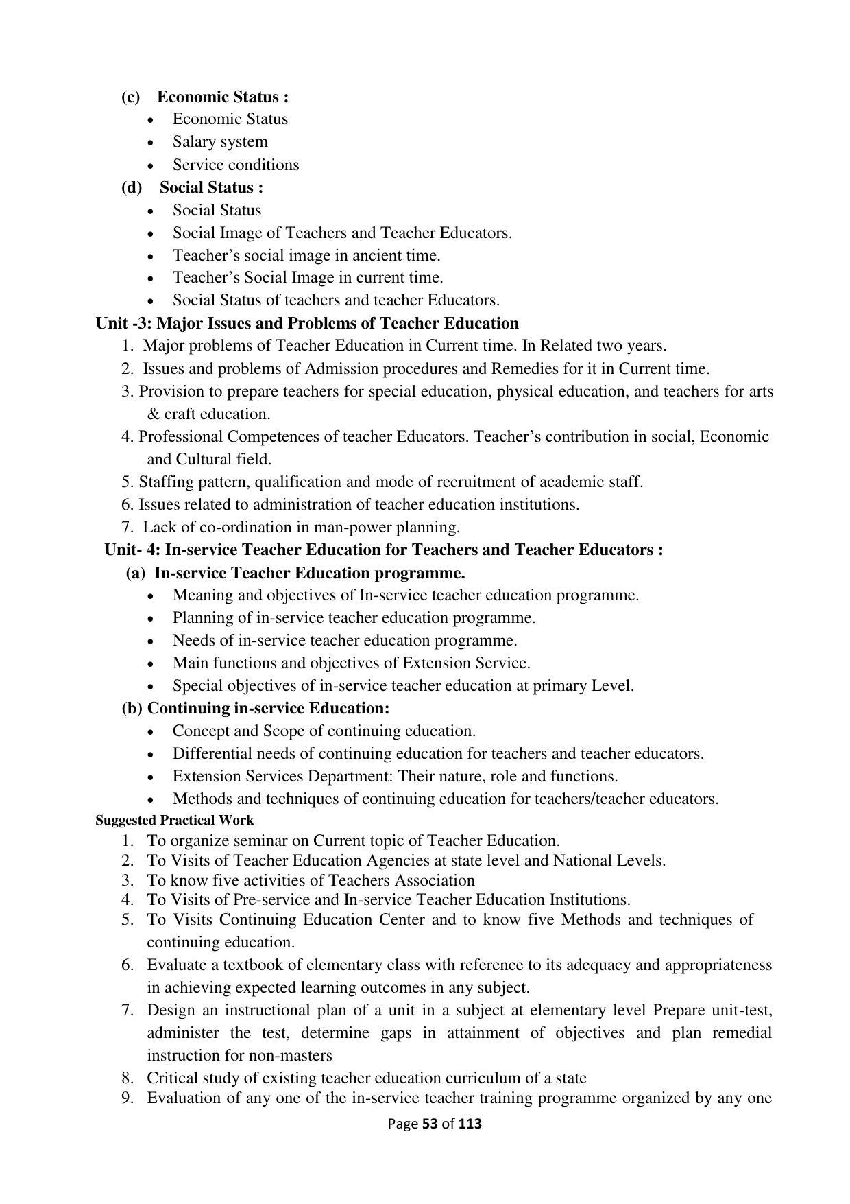 Dwonload Pdf - RTMNU Department of Education of (M.Ed.) CURRICULUM Syllabus. - Page 53