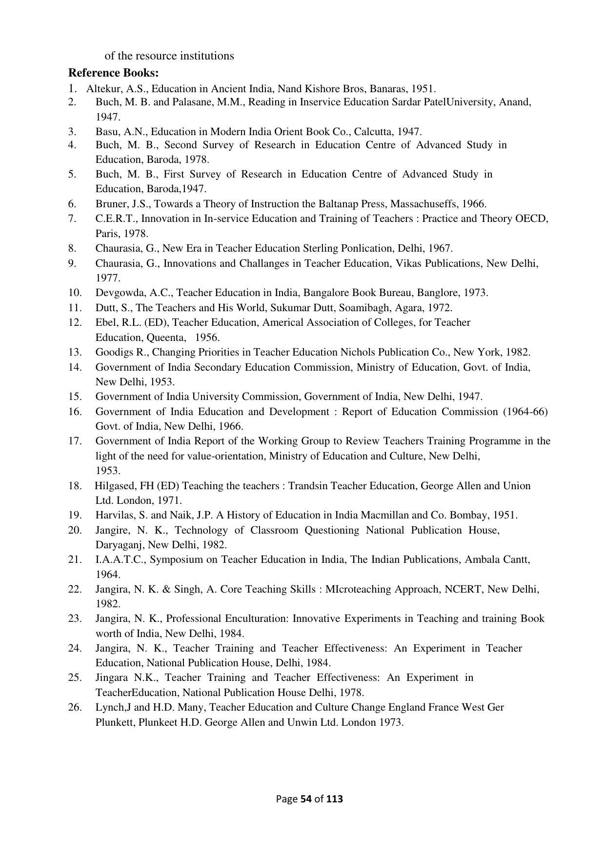 Dwonload Pdf - RTMNU Department of Education of (M.Ed.) CURRICULUM Syllabus. - Page 54