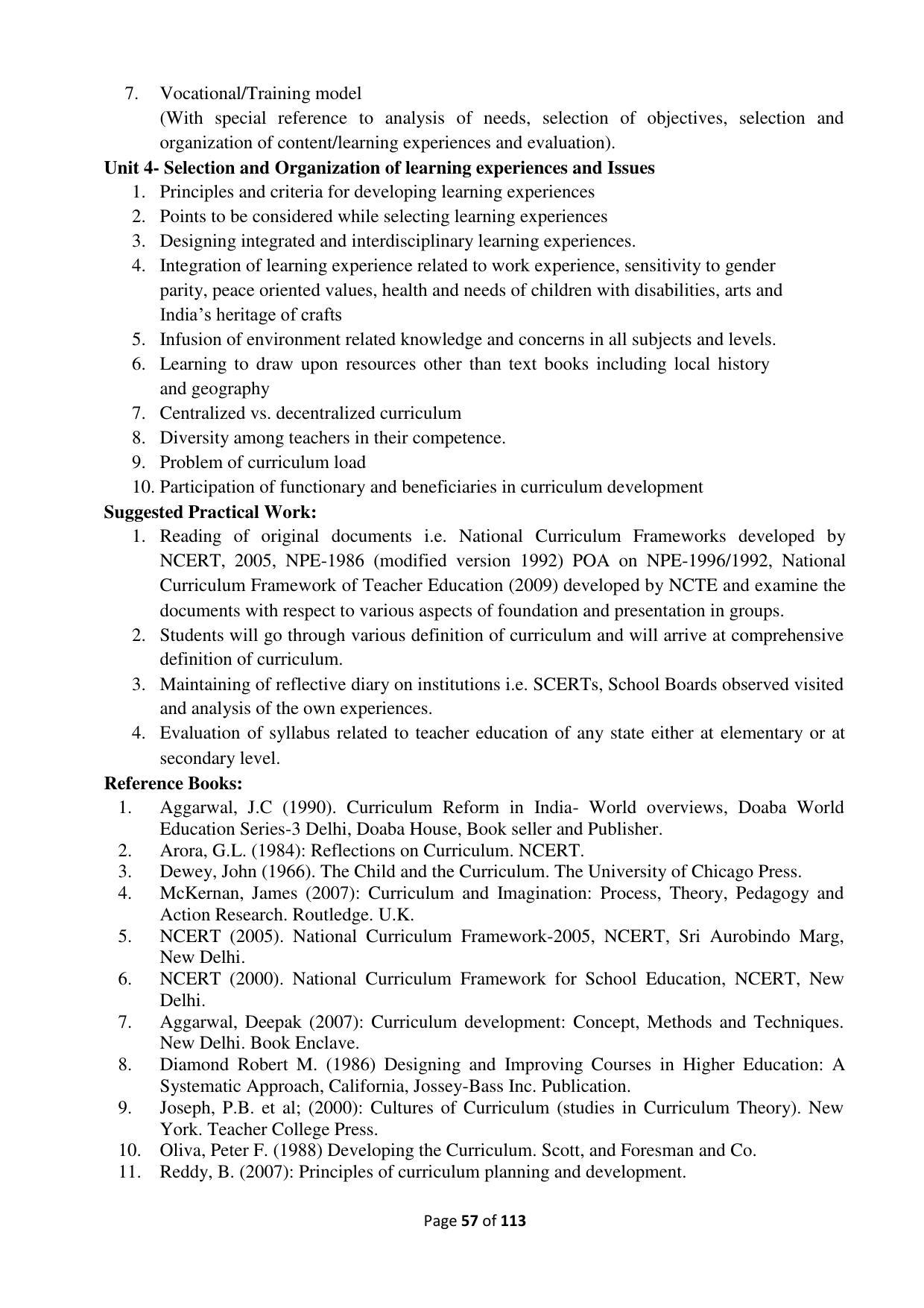 Dwonload Pdf - RTMNU Department of Education of (M.Ed.) CURRICULUM Syllabus. - Page 57
