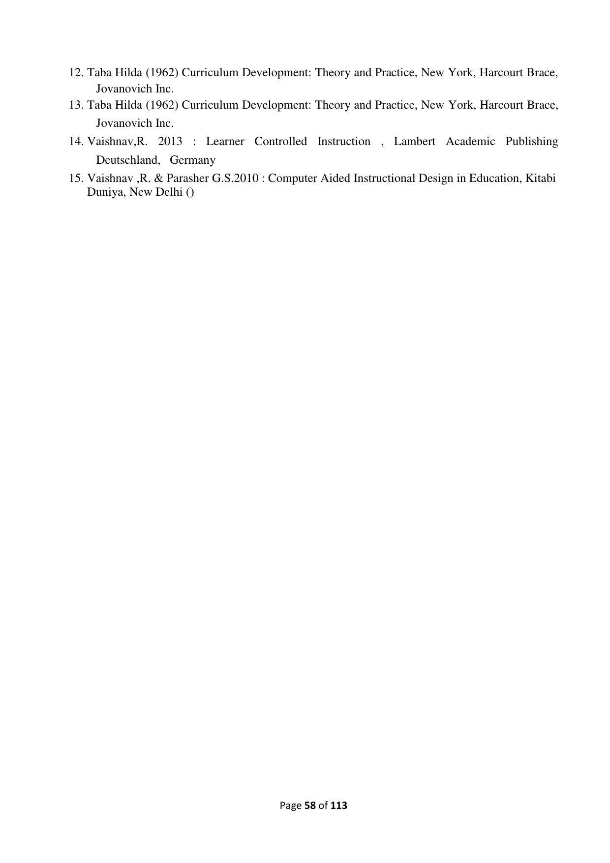 Dwonload Pdf - RTMNU Department of Education of (M.Ed.) CURRICULUM Syllabus. - Page 58