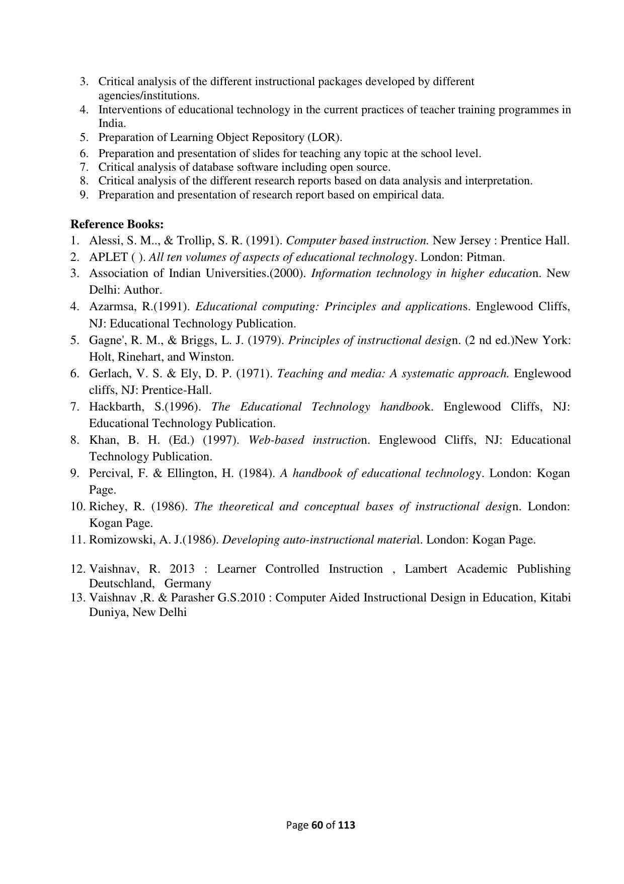 Dwonload Pdf - RTMNU Department of Education of (M.Ed.) CURRICULUM Syllabus. - Page 60