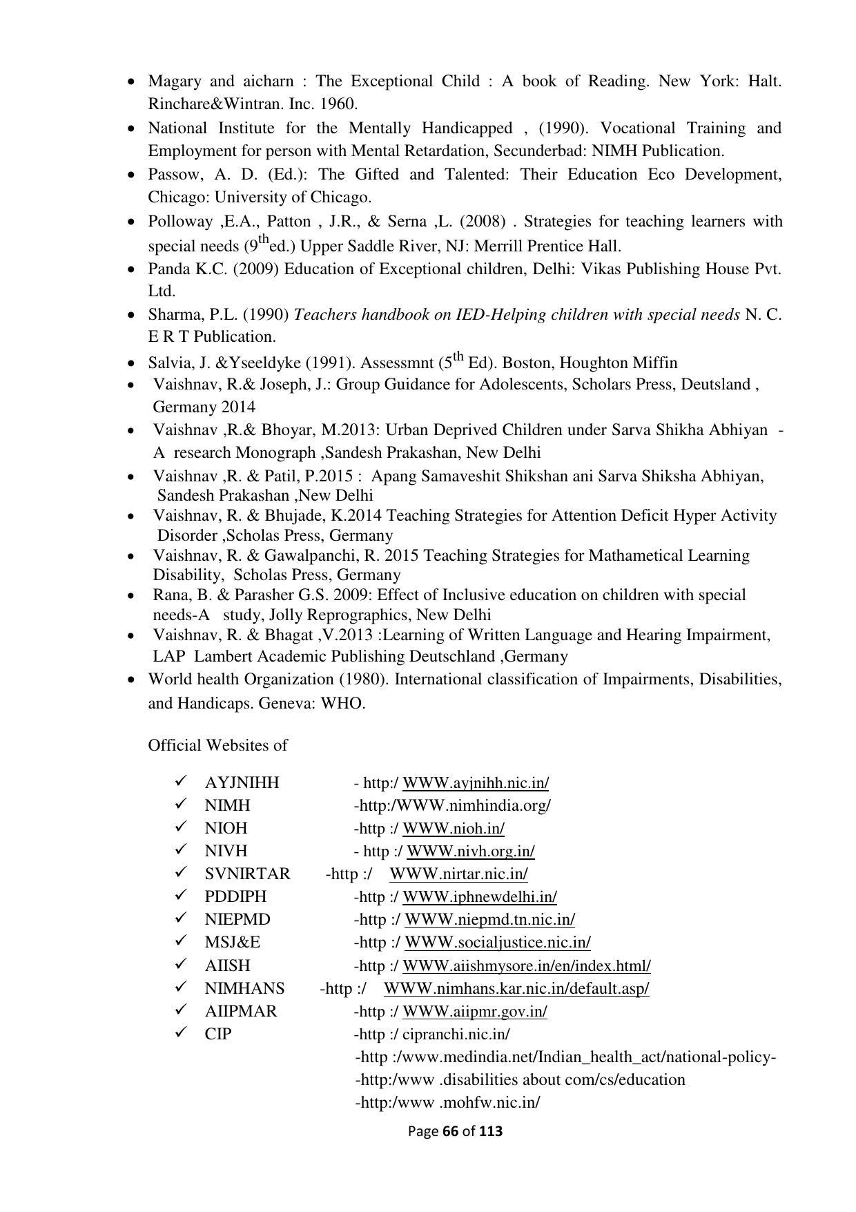 Dwonload Pdf - RTMNU Department of Education of (M.Ed.) CURRICULUM Syllabus. - Page 66
