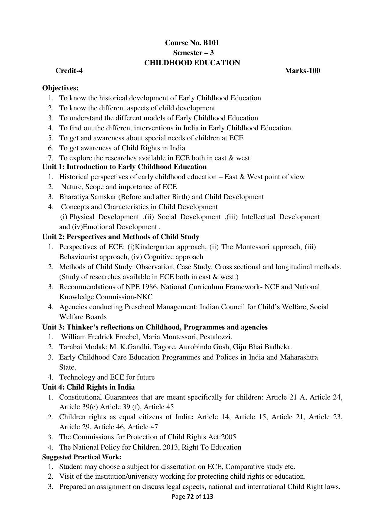 Dwonload Pdf - RTMNU Department of Education of (M.Ed.) CURRICULUM Syllabus. - Page 72