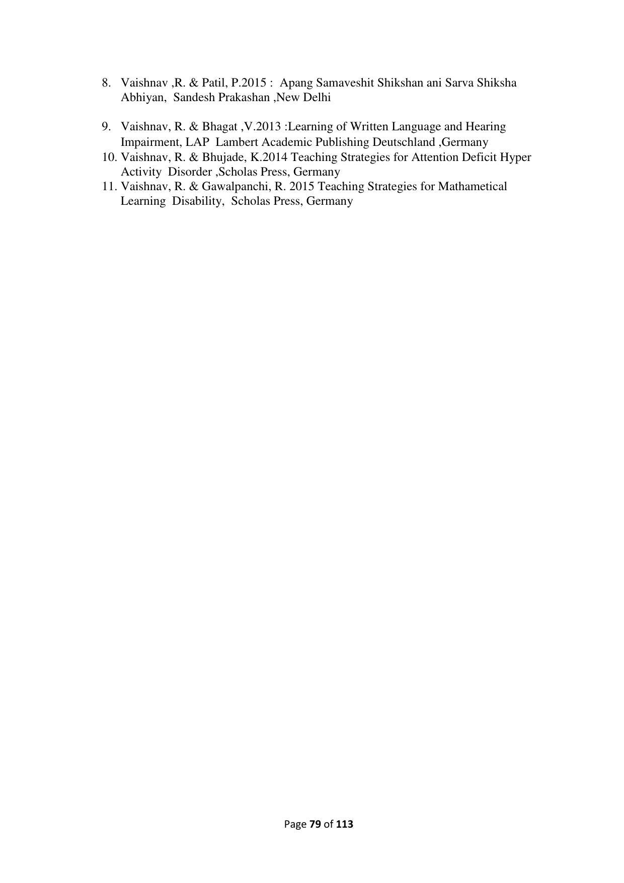 Dwonload Pdf - RTMNU Department of Education of (M.Ed.) CURRICULUM Syllabus. - Page 79