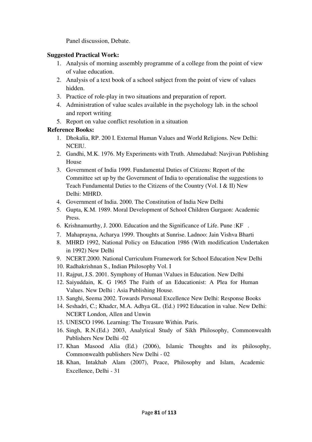 Dwonload Pdf - RTMNU Department of Education of (M.Ed.) CURRICULUM Syllabus. - Page 81