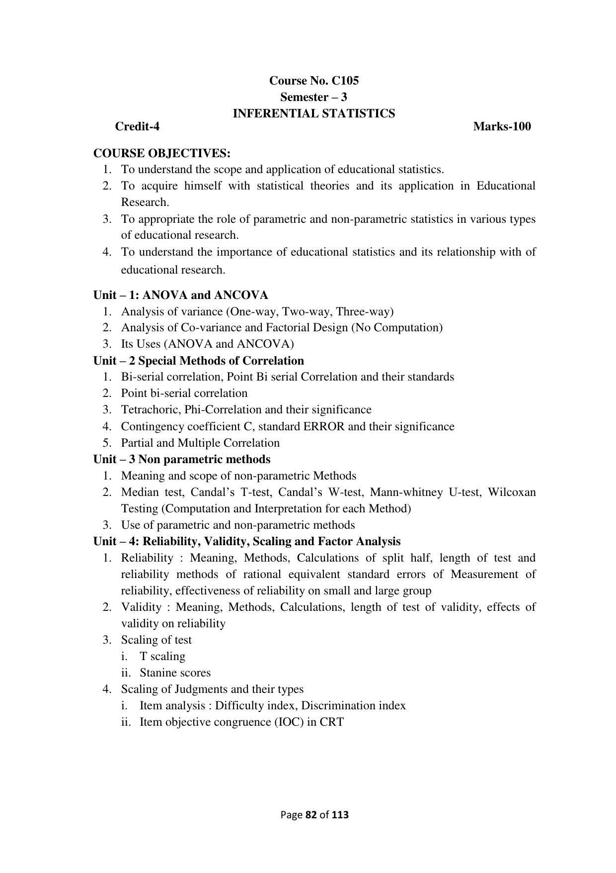 Dwonload Pdf - RTMNU Department of Education of (M.Ed.) CURRICULUM Syllabus. - Page 82