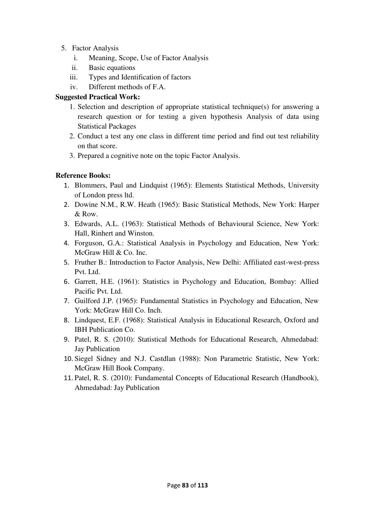 Dwonload Pdf - RTMNU Department of Education of (M.Ed.) CURRICULUM Syllabus. - Page 83
