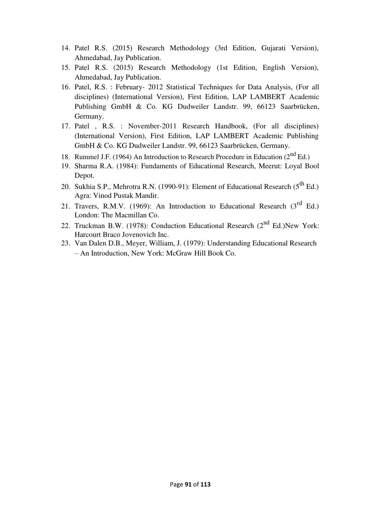 Dwonload Pdf - RTMNU Department of Education of (M.Ed.) CURRICULUM Syllabus. - Page 91