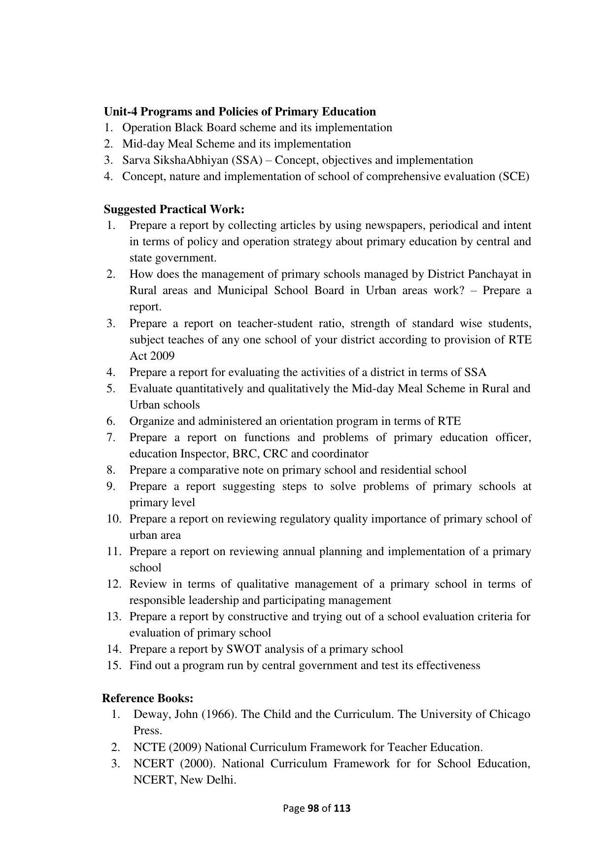 Dwonload Pdf - RTMNU Department of Education of (M.Ed.) CURRICULUM Syllabus. - Page 98