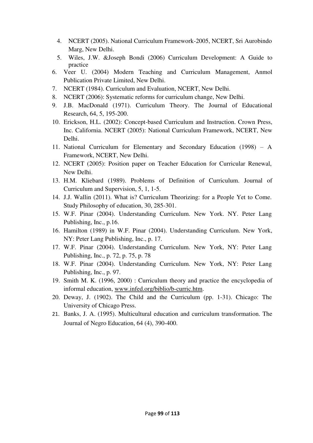 Dwonload Pdf - RTMNU Department of Education of (M.Ed.) CURRICULUM Syllabus. - Page 99
