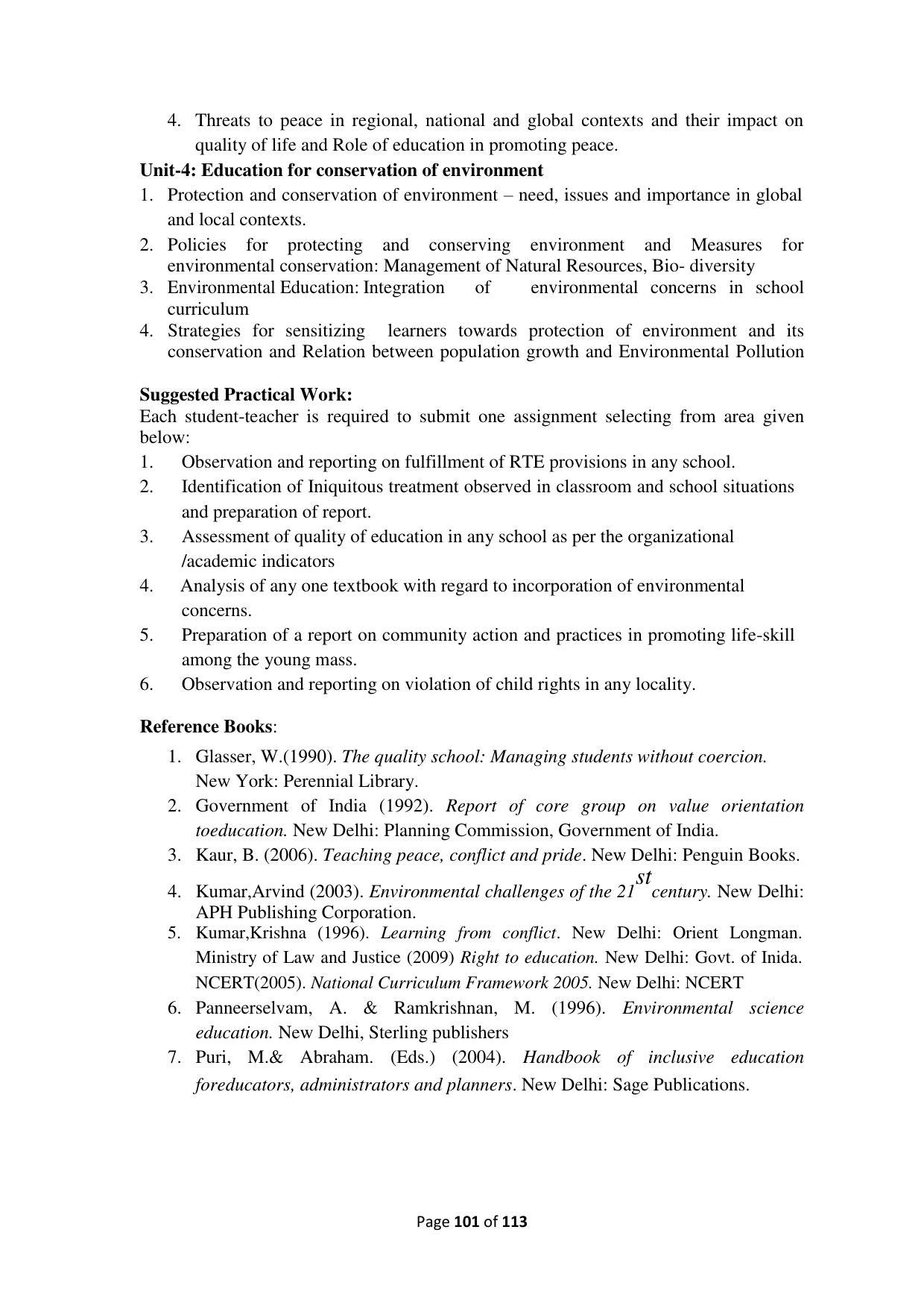 Dwonload Pdf - RTMNU Department of Education of (M.Ed.) CURRICULUM Syllabus. - Page 101