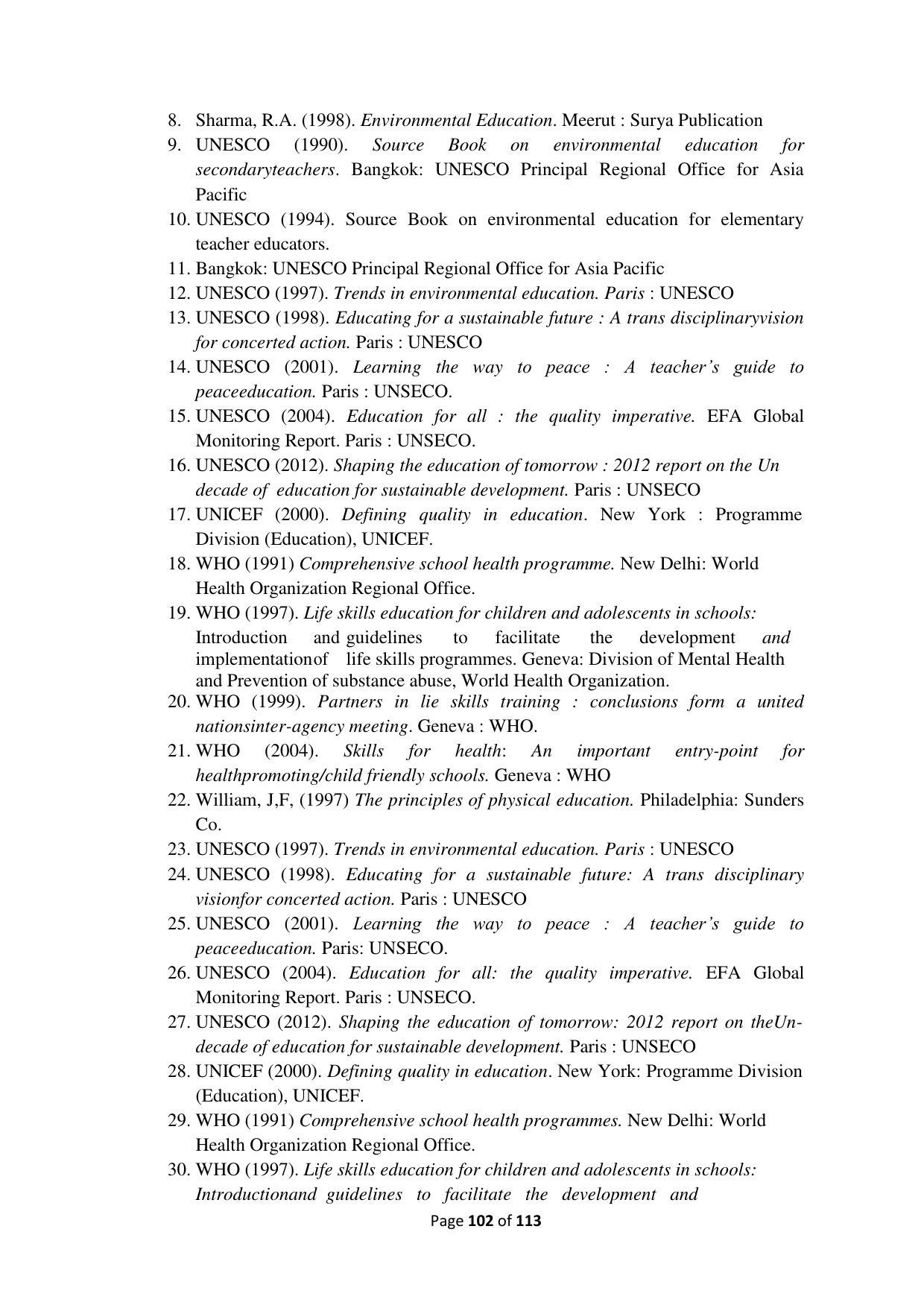 Dwonload Pdf - RTMNU Department of Education of (M.Ed.) CURRICULUM Syllabus. - Page 102