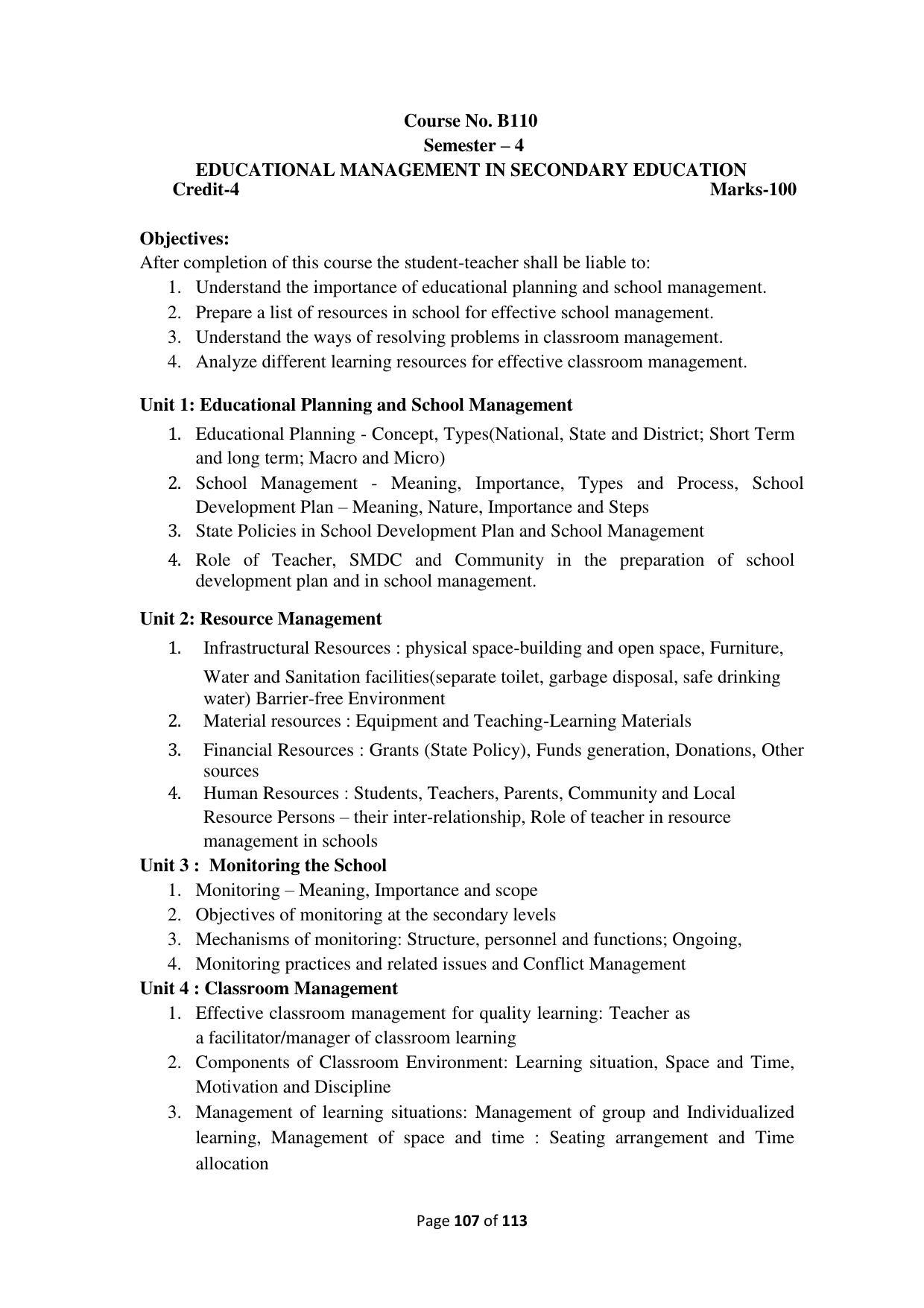Dwonload Pdf - RTMNU Department of Education of (M.Ed.) CURRICULUM Syllabus. - Page 107