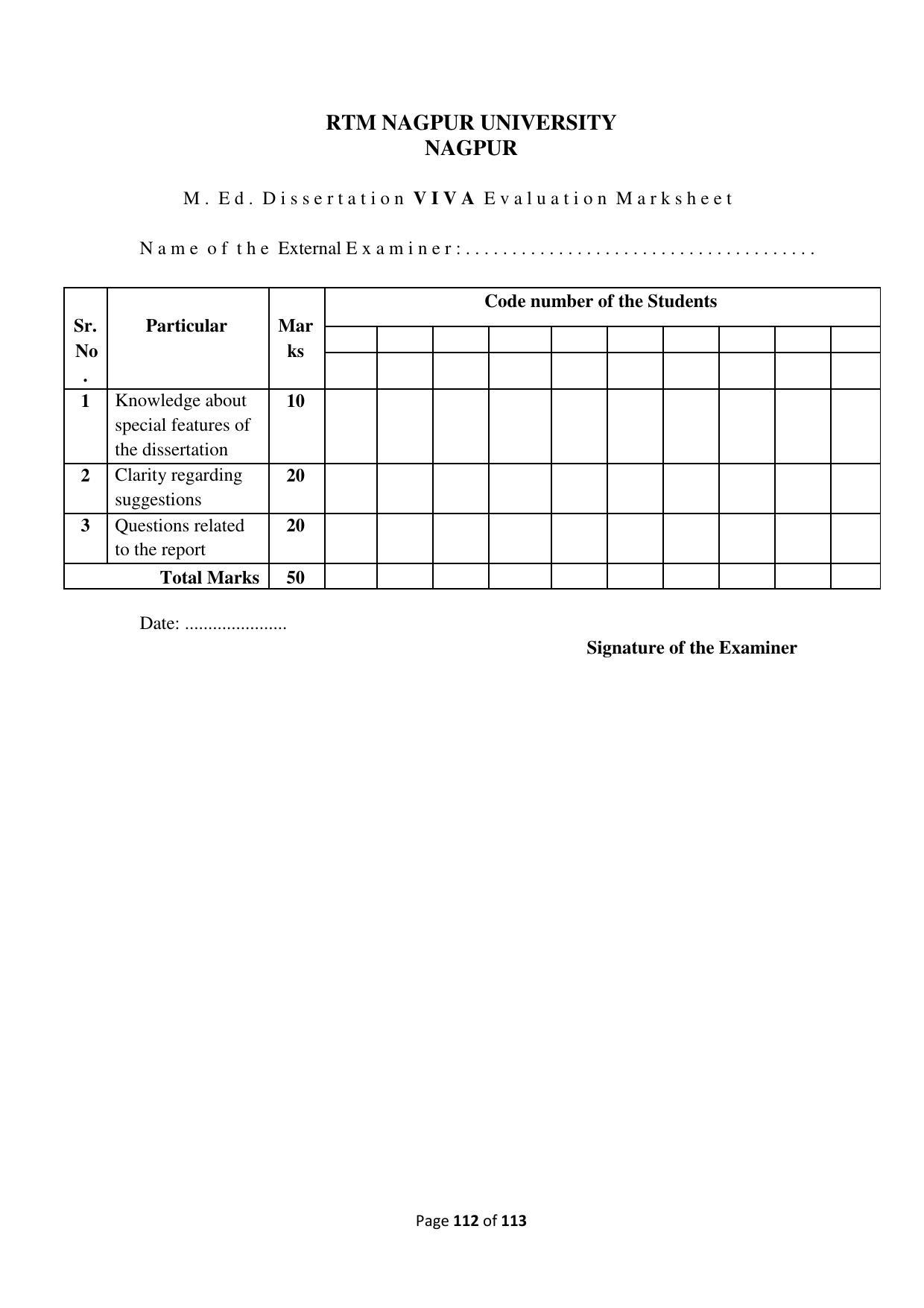 Dwonload Pdf - RTMNU Department of Education of (M.Ed.) CURRICULUM Syllabus. - Page 112