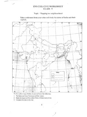 Worksheet for Class 5 Environmental Studies Assignment 7