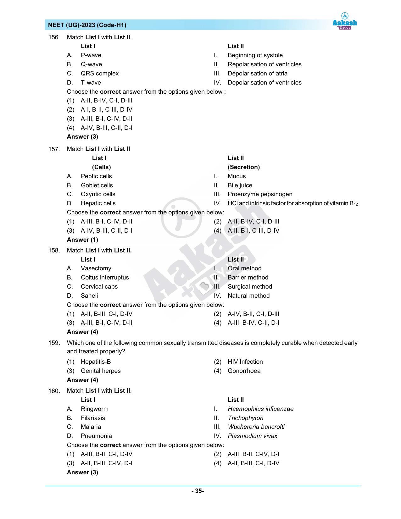 NEET 2023 Question Paper H1 - Page 35