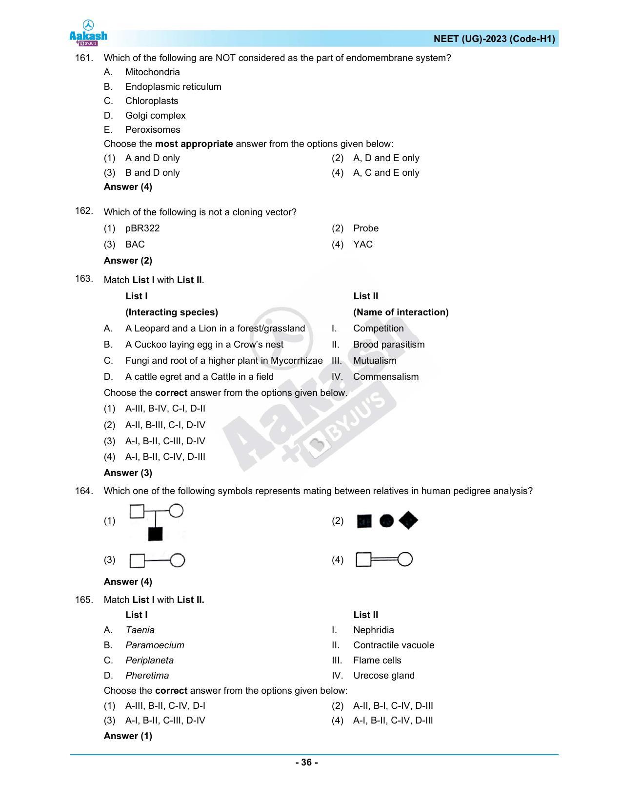 NEET 2023 Question Paper H1 - Page 36