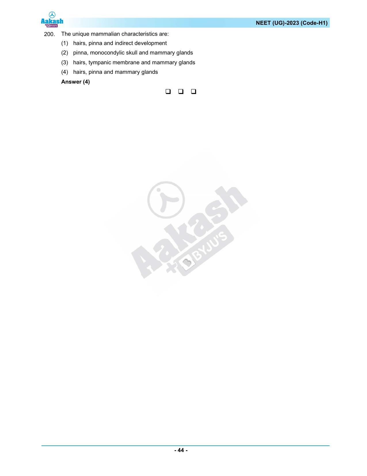 NEET 2023 Question Paper H1 - Page 44