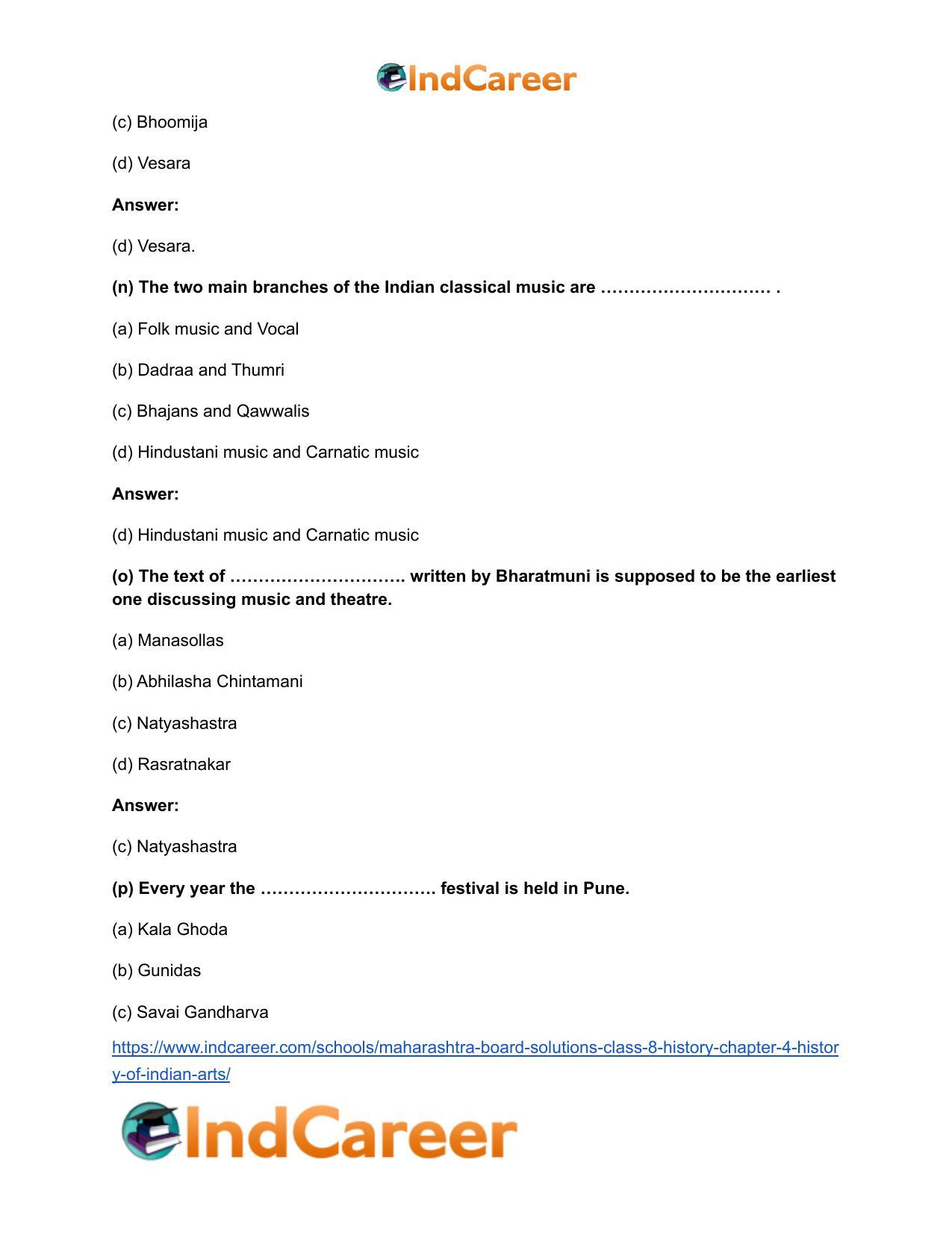 Maharashtra Board Solutions Class 8-History: Chapter 4- History of Indian Arts - Page 15