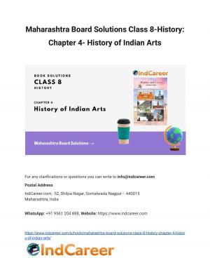 Maharashtra Board Solutions Class 8-History: Chapter 4- History of Indian Arts
