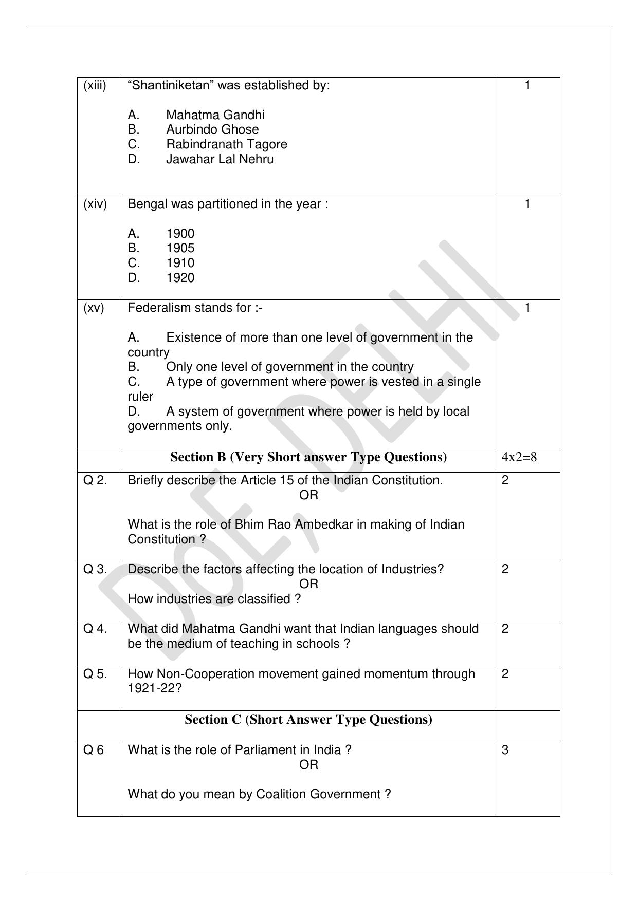 Edudel Class 8 Social Science (English) Practice Papers-2 (2023-24) - Page 4