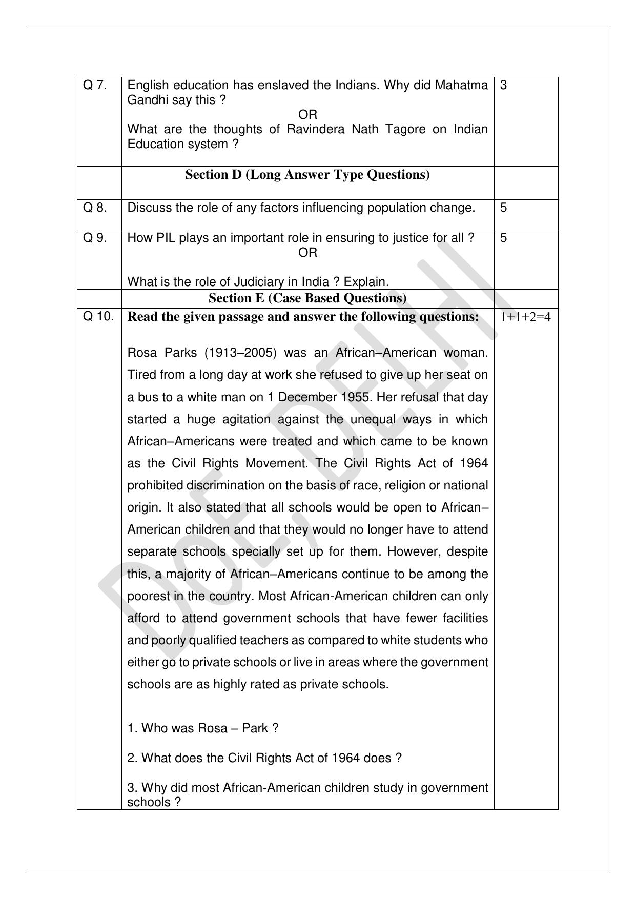Edudel Class 8 Social Science (English) Practice Papers-2 (2023-24) - Page 5