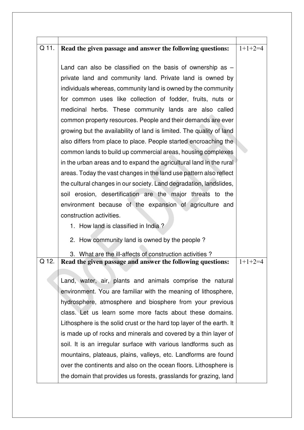 Edudel Class 8 Social Science (English) Practice Papers-2 (2023-24) - Page 6