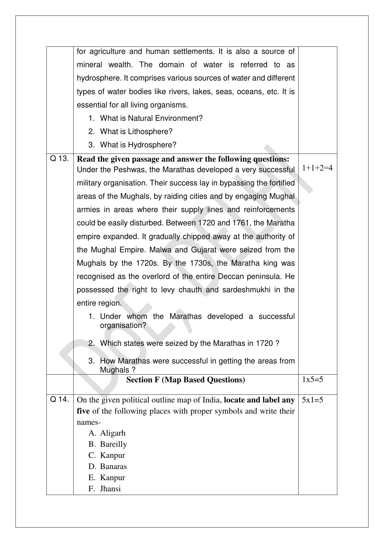 Edudel Class 8 Social Science (English) Practice Papers-2 (2023-24) - Page 7