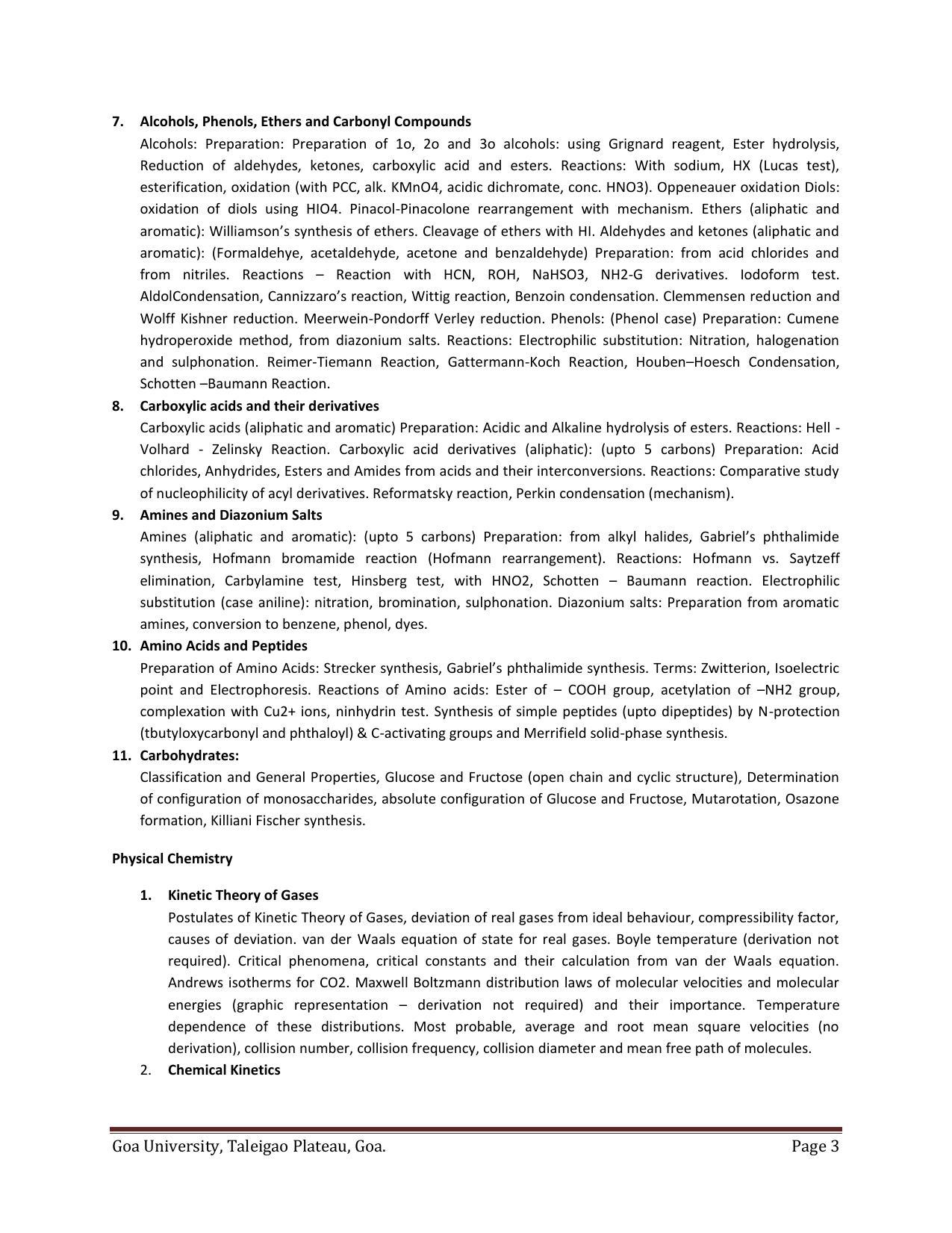 GU ART Chemistry Syllabus - Page 3