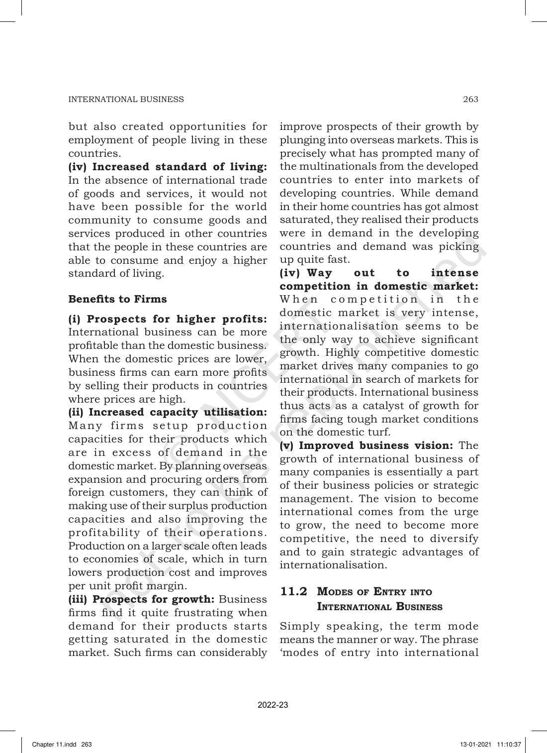 NCERT Book for Class 11 Business Studies Chapter 11 International Business-I - Page 12
