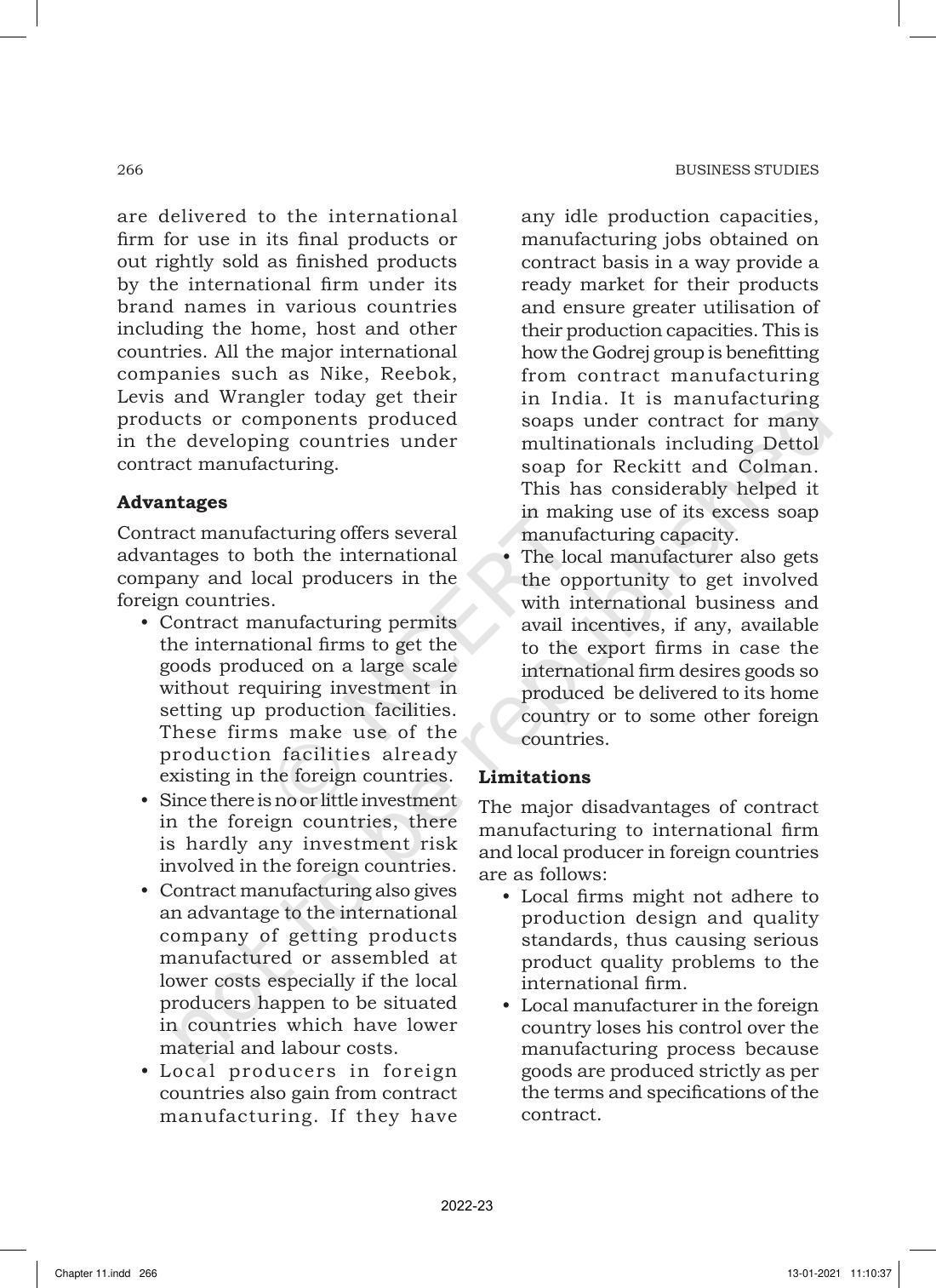 NCERT Book for Class 11 Business Studies Chapter 11 International Business-I - Page 15