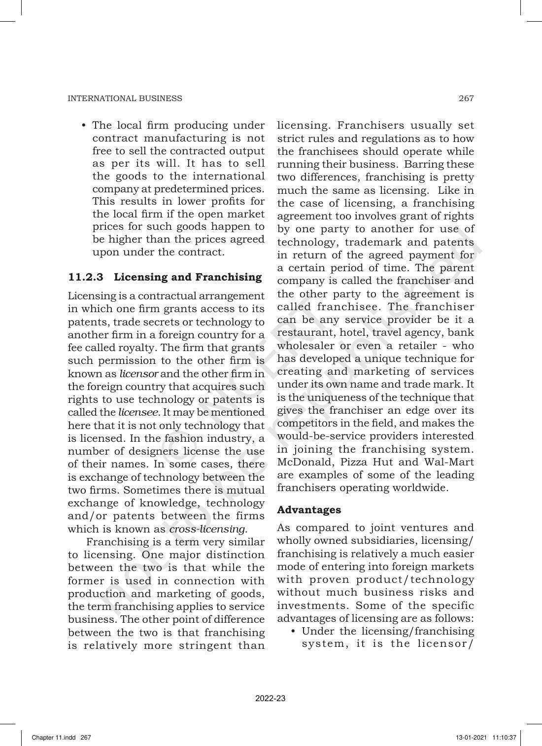 NCERT Book for Class 11 Business Studies Chapter 11 International Business-I - Page 16