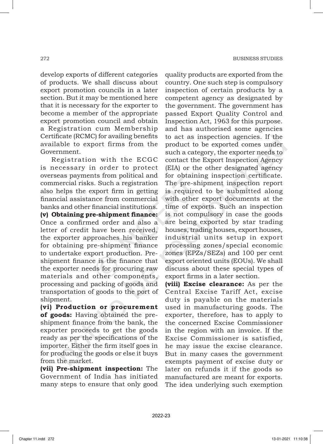 NCERT Book for Class 11 Business Studies Chapter 11 International Business-I - Page 21
