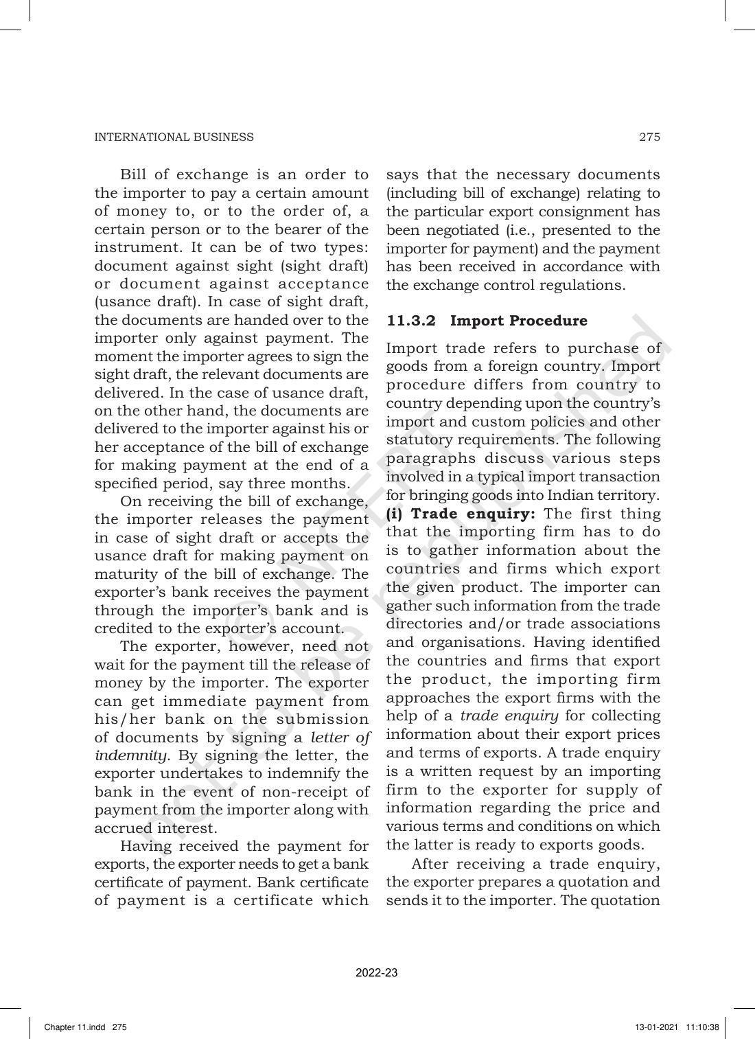 NCERT Book for Class 11 Business Studies Chapter 11 International Business-I - Page 24