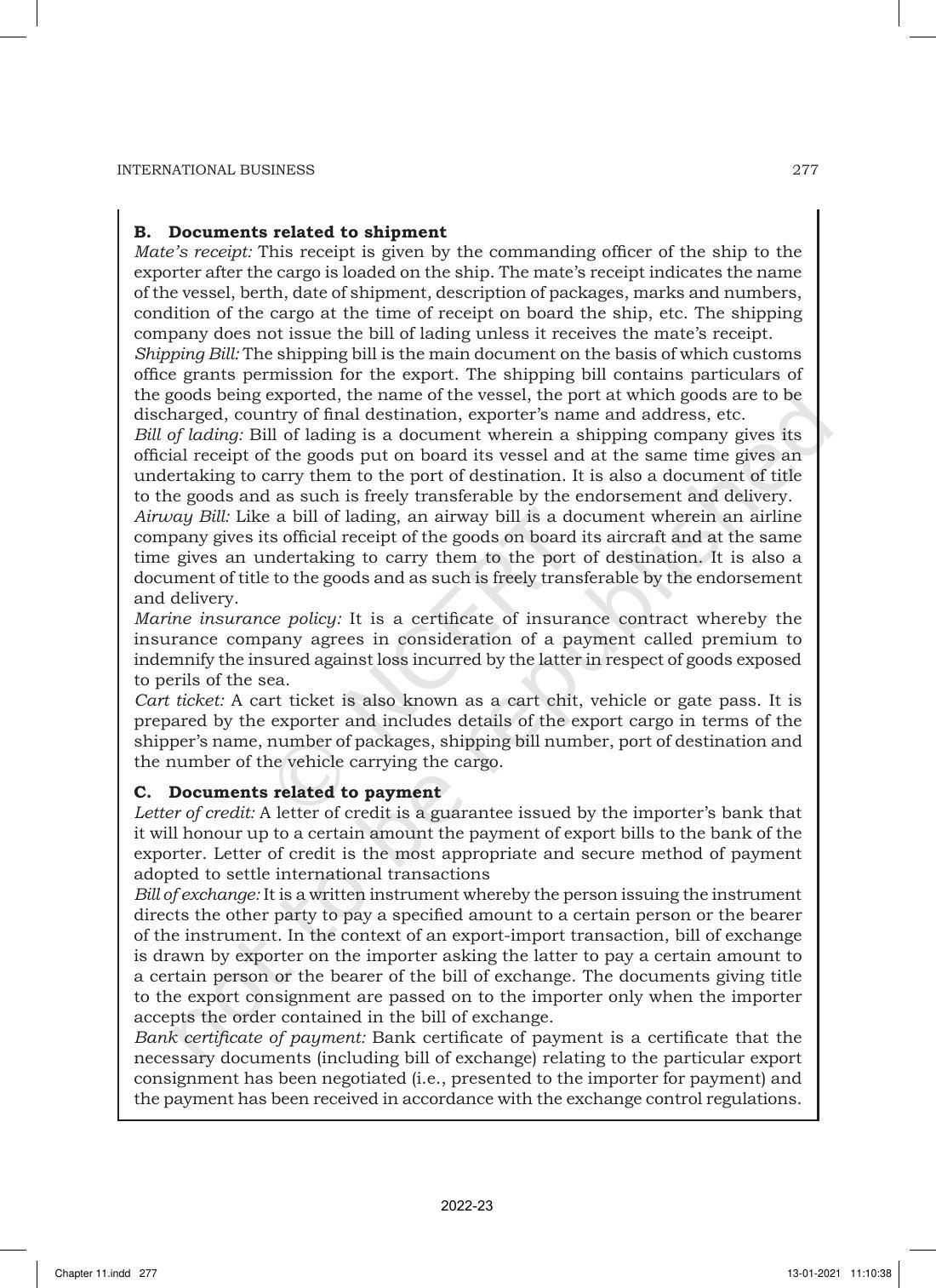 NCERT Book for Class 11 Business Studies Chapter 11 International Business-I - Page 26