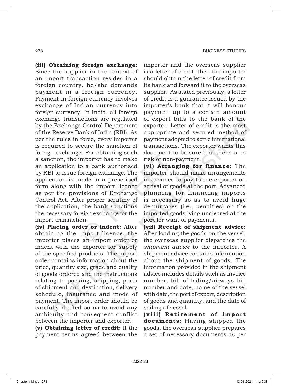 NCERT Book for Class 11 Business Studies Chapter 11 International Business-I - Page 27