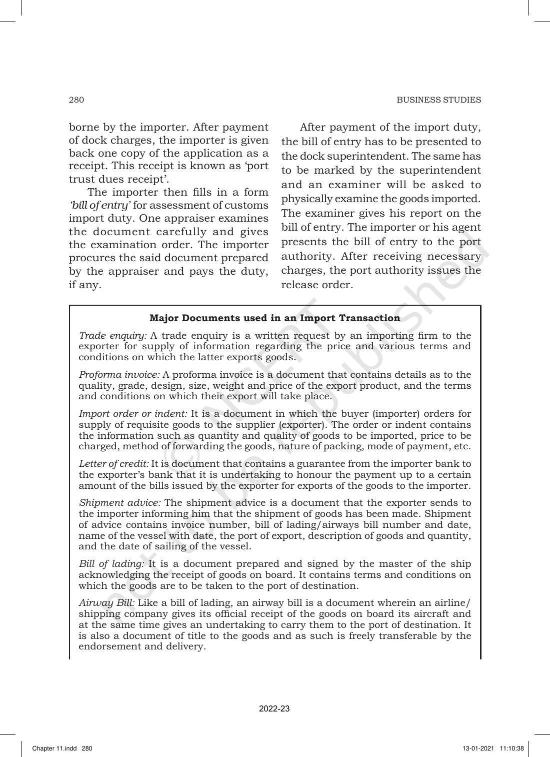 NCERT Book for Class 11 Business Studies Chapter 11 International Business-I - Page 29