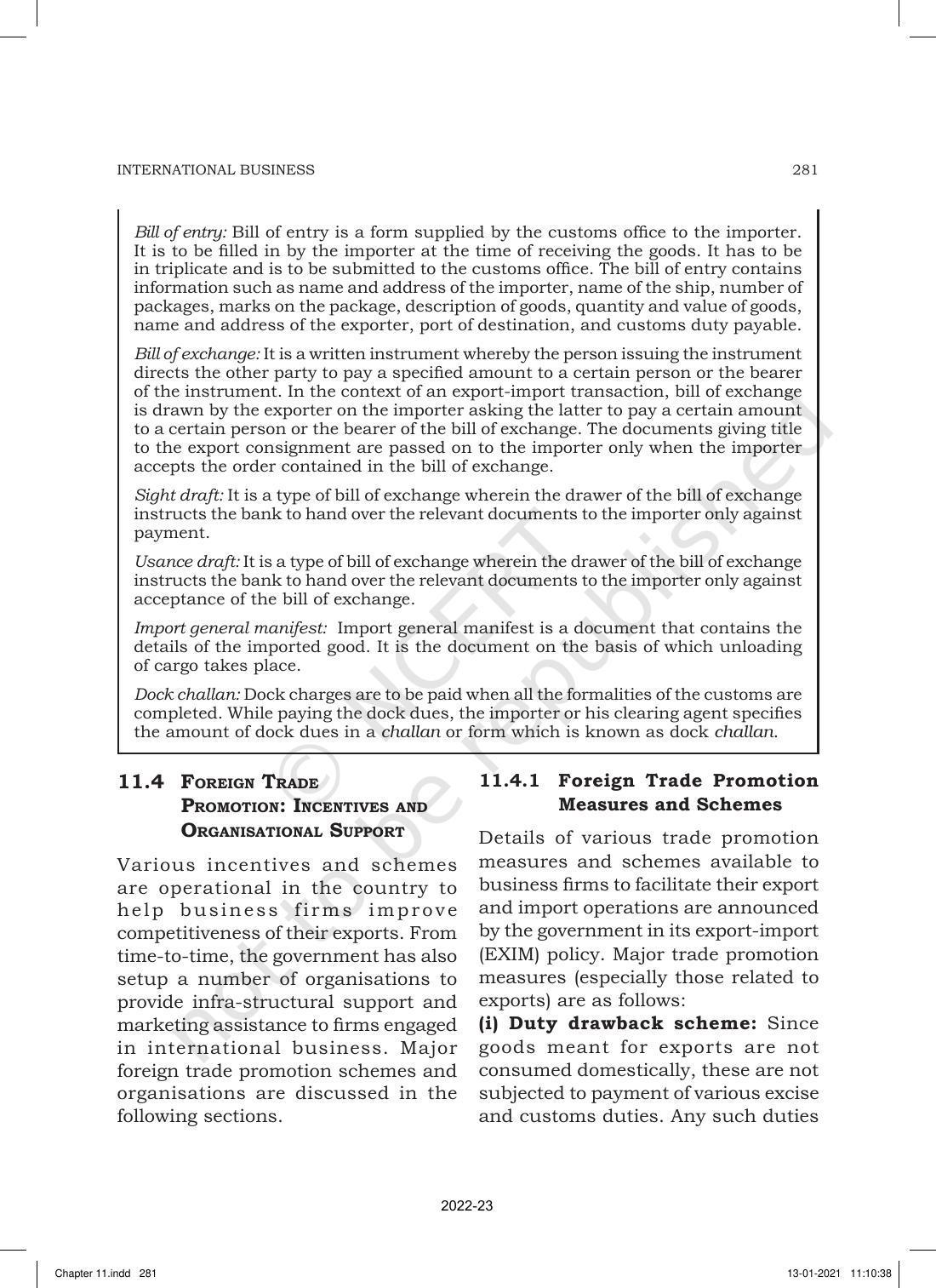 NCERT Book for Class 11 Business Studies Chapter 11 International Business-I - Page 30