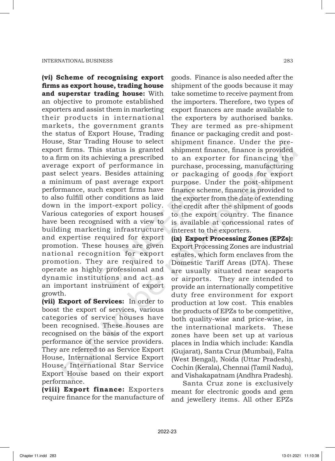 NCERT Book for Class 11 Business Studies Chapter 11 International Business-I - Page 32