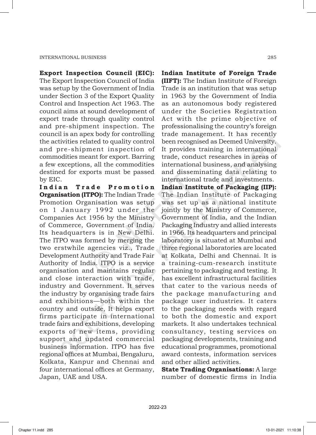NCERT Book for Class 11 Business Studies Chapter 11 International Business-I - Page 34
