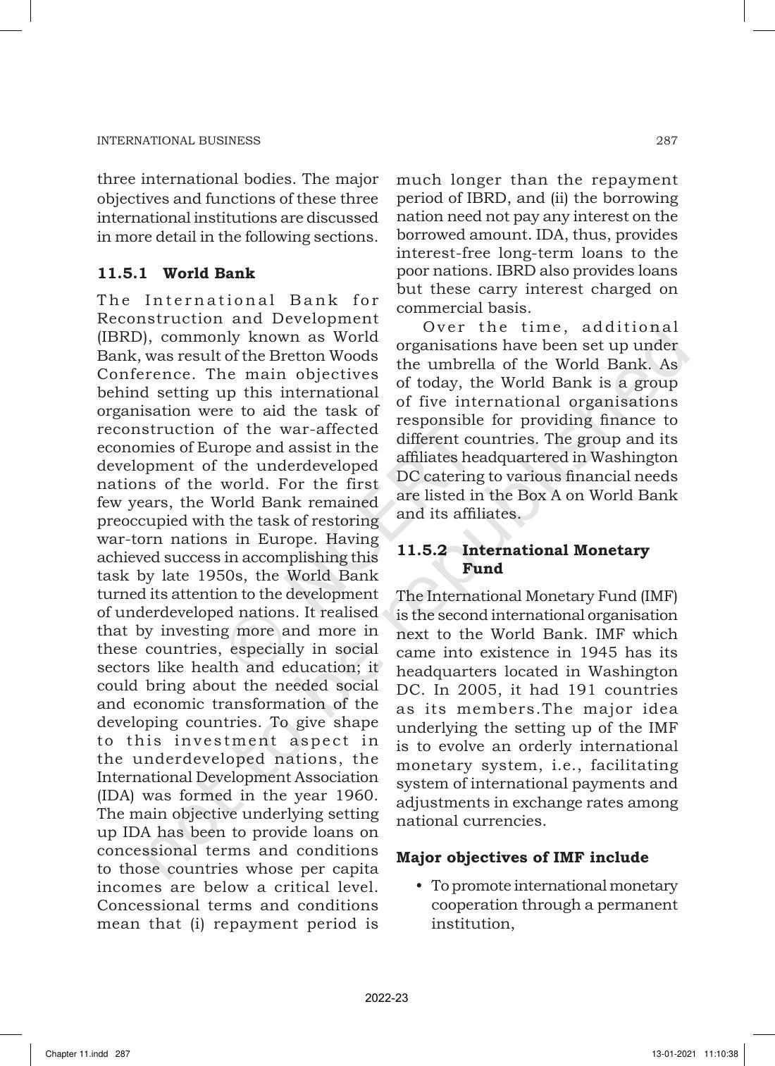 NCERT Book for Class 11 Business Studies Chapter 11 International Business-I - Page 36