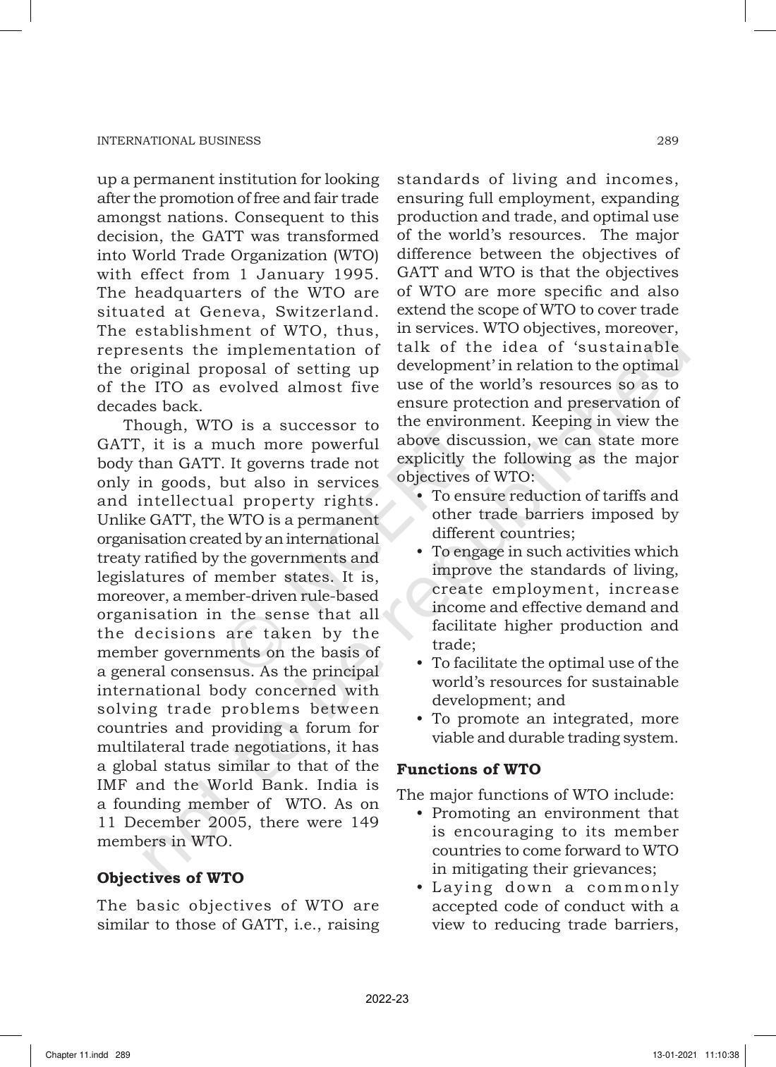 NCERT Book for Class 11 Business Studies Chapter 11 International Business-I - Page 38